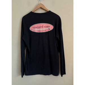 Vineyard Vines Mens Small Long Sleeve Tee Surfboard Graphic Preppy Old Money